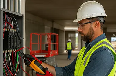 Construction services by Capticon including electrical, HVAC and fire alarm systems.